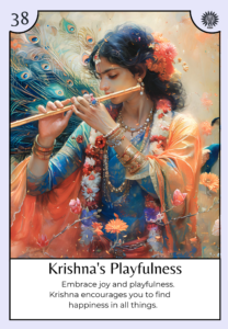 Krishna Card from The Universal Spirit Guides Oracle Deck